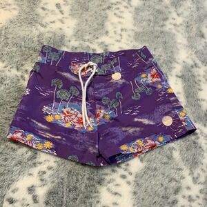 Adorable Purple Swim Shorts‎ size 7/8